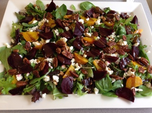 Roasted Beet & Candied Pecan Salad